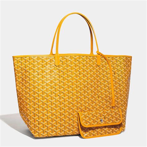 blaue goyard|yellow goyardine purse.